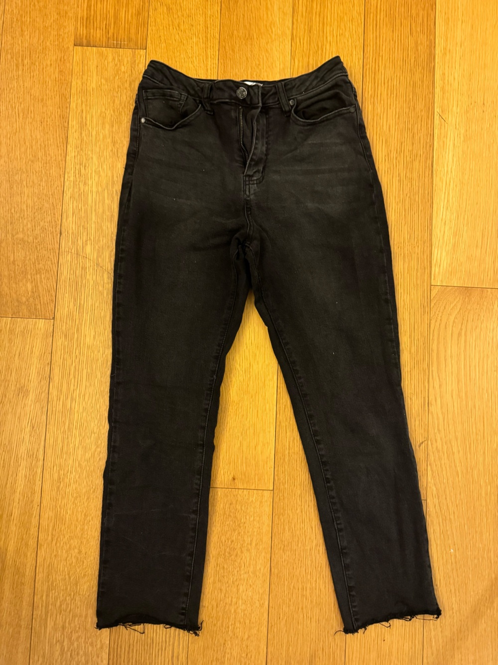 Forever 21 Dark Grey High-Rise Jeans